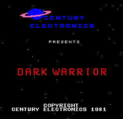 Dark Warrior Title Screen